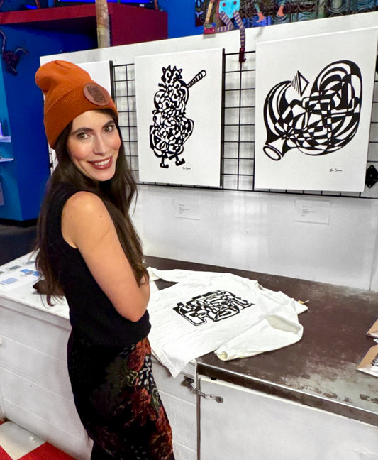 Leather Patch Beanie